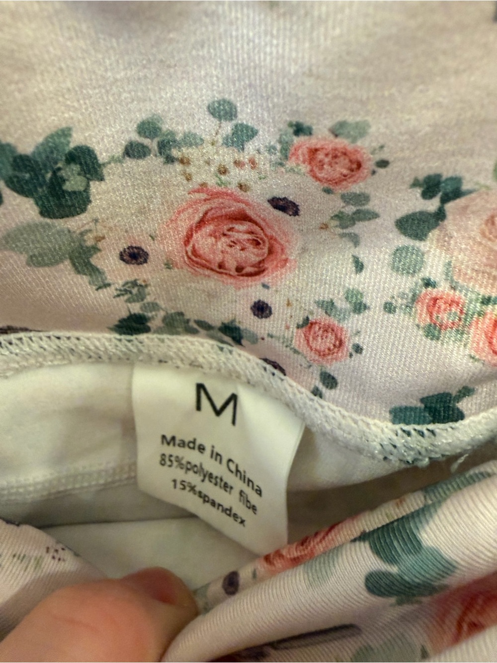 Floral & Rifle Print Women’s Workout Shorts – Size Medium - Picture 3 of 3
